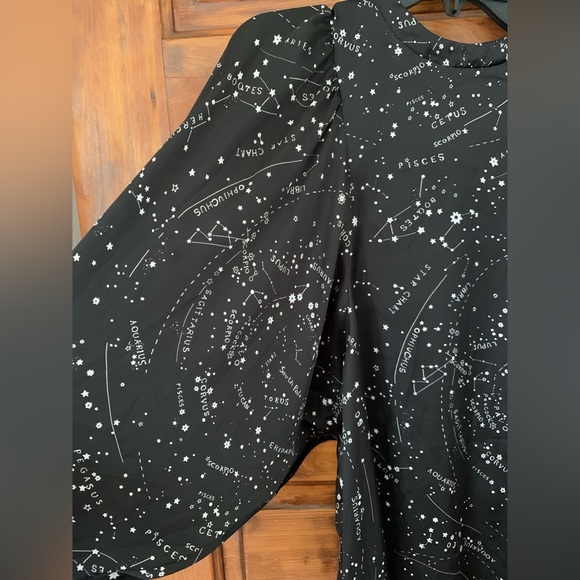Zara Constellation/Star Blouse size small - Picture 3 of 8